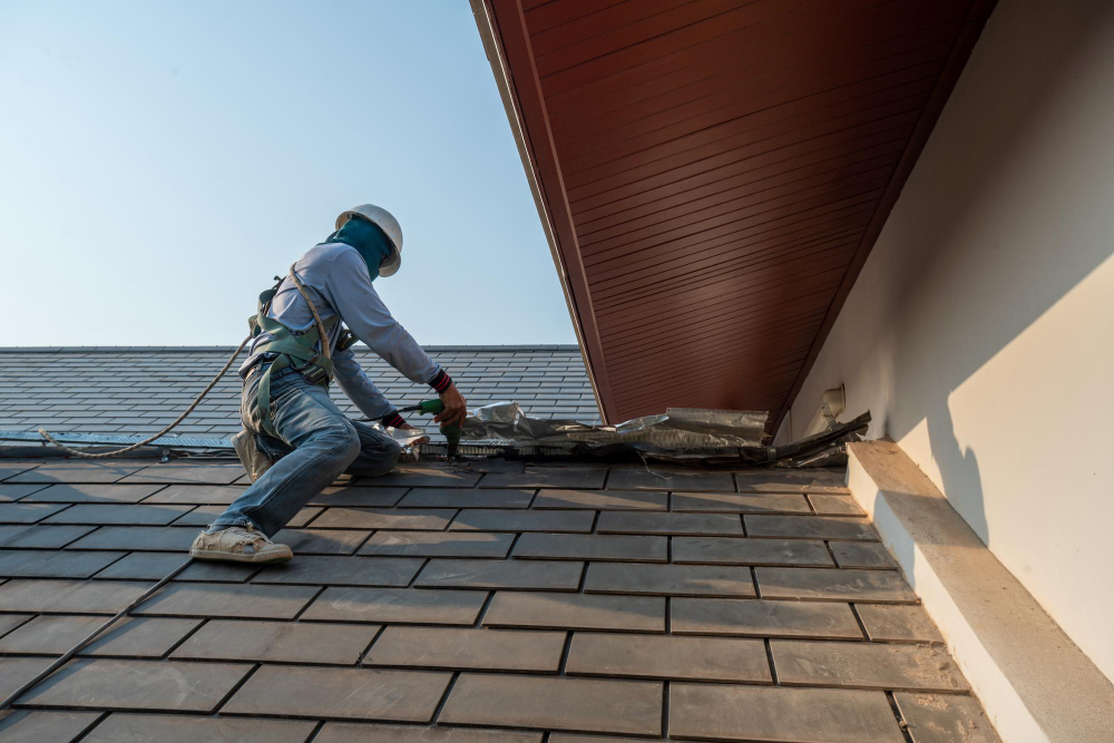 Roof replacement project in East Hampton, NY